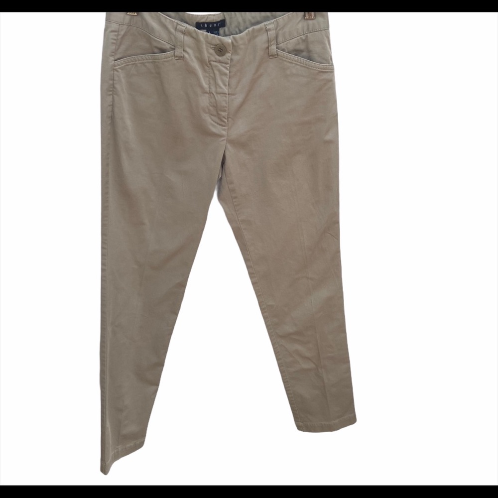 Theory tan pants. Size 4